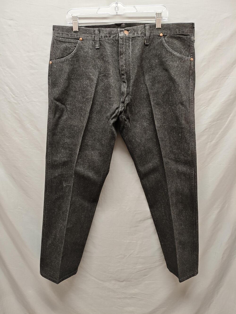 Vintage Wrangler Jeans Mens 42x30 Black 13MWZ Cowboy Cut Made USA Denim 90s